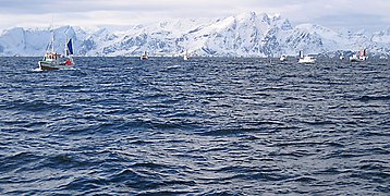 Fiske etter skrei utenfor Flakstadøya (mars 2005)
