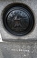 Wappen von Heilbronn am Lutherdenkmal in Worms