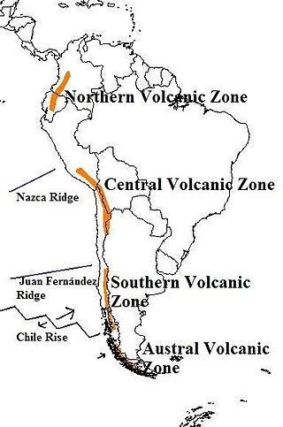 <span class="mw-page-title-main">Andean Volcanic Belt</span> Volcanic belt in South America