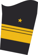 Ärmelabzeichen der Jacke (Dienstanzug) eines Vizeadmirals (Truppendienst)