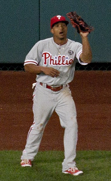 Revere playing for the Philadelphia Phillies in 2014