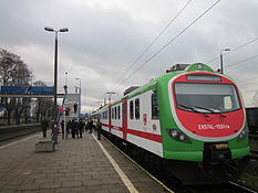 Platform at Małkinia Górna train station