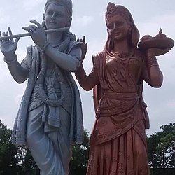 View of Krishna Statue in Manesar, Gurugram district, Haryana