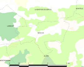 Mapa obce Nescus