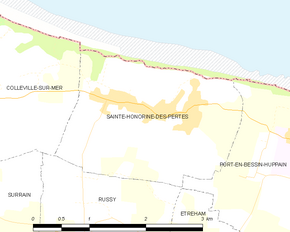 Poziția localității Sainte-Honorine-des-Pertes