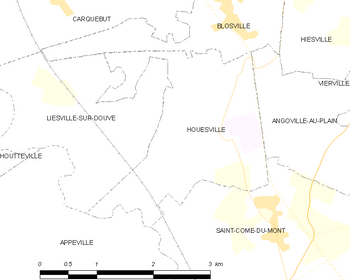 Houesville: Voormalige gemeente in Manche, Frankrijk