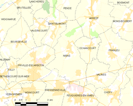 Mapa obce Nibas