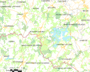 Poziția localității Bussière-Galant