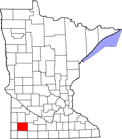 Map of Minnesota highlighting Murray County.svg