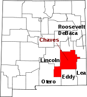 Map of New Mexico highlighting Chaves County.svg