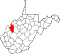 Map of West Virginia highlighting Jackson County.svg