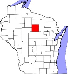 Harta e Lincoln County në Wisconsin