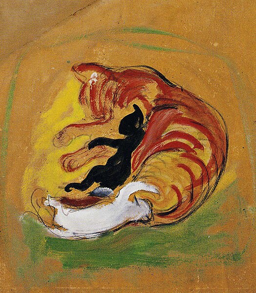 File:Marc - Cat with Kittens, 1912, Hoberg, Jansen 186.jpg