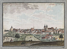 Martens Gemälde von 1819 mit der Bezeichnung Markt-Gröningen