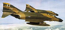 12th Tactical Fighter Wing F-4C Phantom IIs in flight over Vietnam, December 1968 McDonnell F-4C Phantom IIs of the 558th TFS in flight over Vietnam, in December 1968.jpg