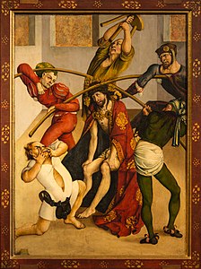 Jörg Breu il Vecchio, Incoronazione di spine, 1502, pannello dell'altare dell'Abbazia di Melk