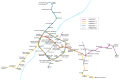Map of closed/open (pre)metro stations in Brussels in the aftermath of the attacks on 22 March 2016, status since 11 April