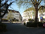 Marktplatz in Richtung Wilhelmstraße (Platzgestaltung vor 2017)