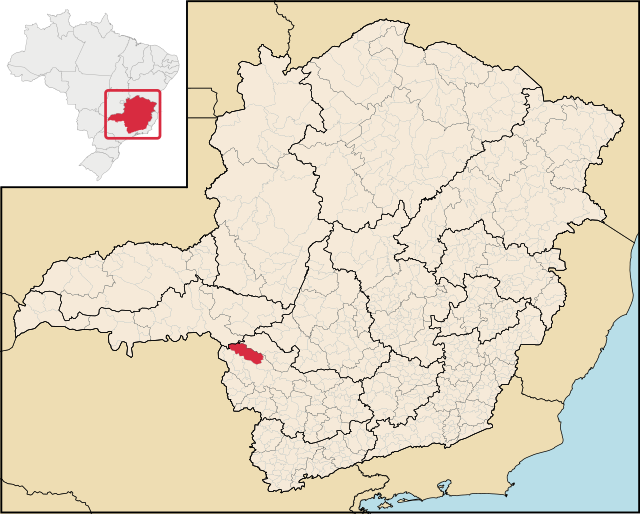 Localização de Delfinópolis em Minas Gerais