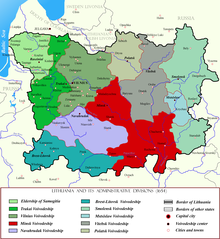 Minsk Voivodeship within Lithuania in the 17th century.png