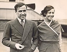 Jim Mollison eta Amy Johnson 1932an.