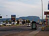 '''Mount McKay''' looms on the horizon, as seen in this view from Memorial Avenue in Intercity.