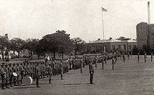 NTAC Corps of Cadets on the campus quad, 1920s. NTAC cadets on campus quad, 1920.jpg