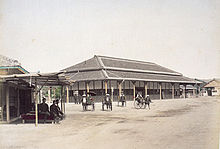 View of the old station circa 1899.