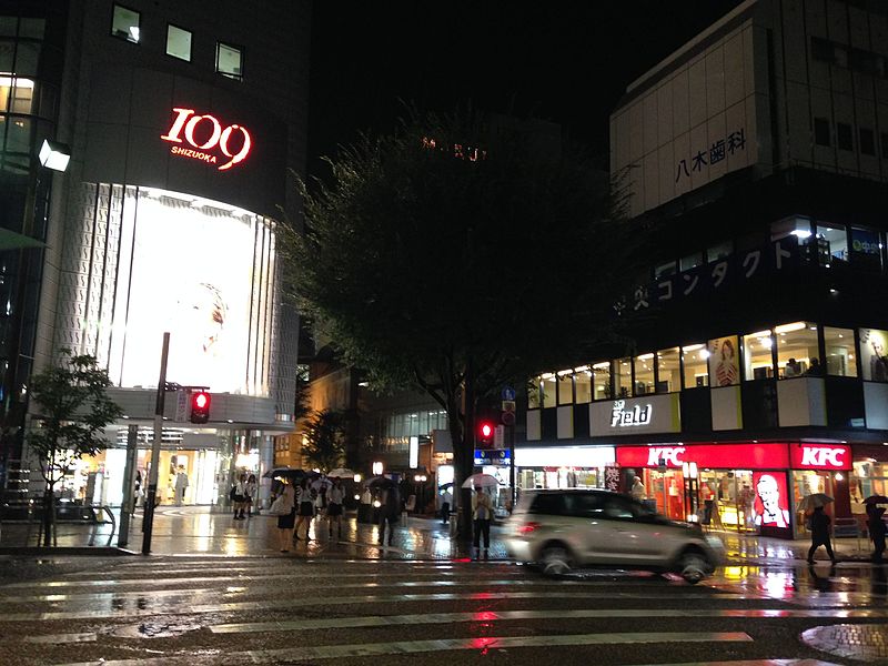 File:Night view near Shizuoka 109 Building.JPG