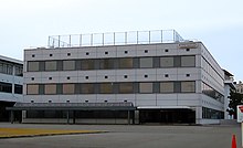 Exterior of the former Nintendo headquarters in Kyoto, Japan.