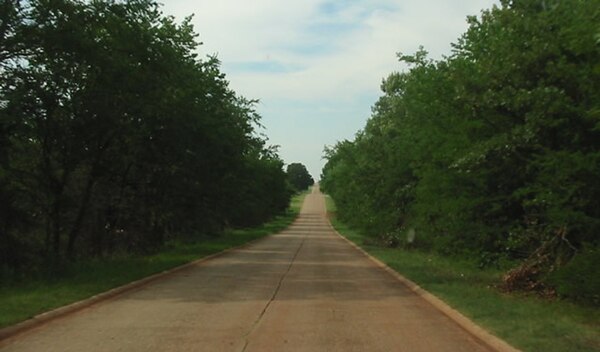 Old SH-18 north of Asher