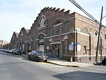 Trolley house on Bergenline Avenue in Union City, now the headquarters of its Department of Public Works, and its Midtown police station North Hudson County Railway- trolley house- Bergenline (now NJT).jpg