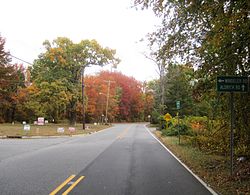 At the intersection of Aldrich Road and Windeler Road