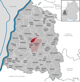Läget för Ohlsbach i Ortenaukreis