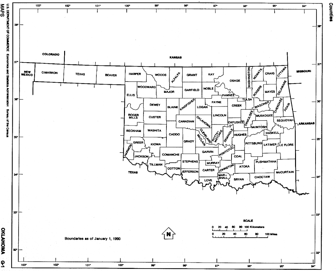 Contee dell'Oklahoma