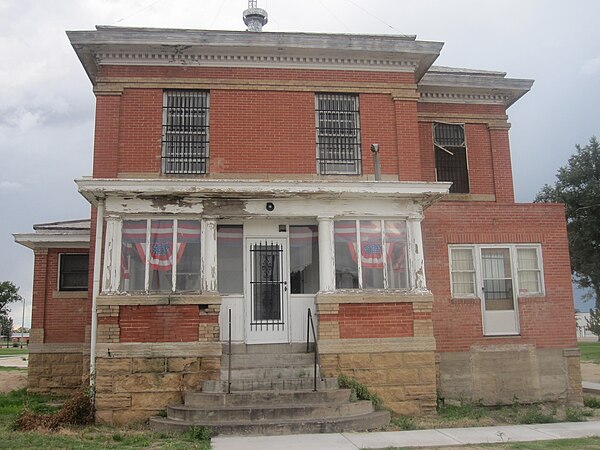 The old Bent County jail in Las Animas in southeastern Colorado, where Ken Curtis lived as a boy