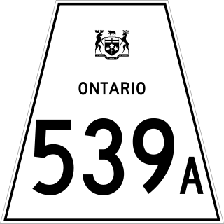 <span class="mw-page-title-main">Ontario Highway 539A</span> Ontario provincial highway