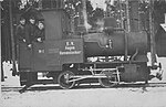 Orenstein & Koppel 0-4-0 locomotive works Ndeg 6780 of 1913 'E. V. Aegna Kommandatur Ndeg 1' delivered to Peter the Great's naval fortress in Reval (Tallinn), Estonia, (Collection M. Helme).jpg