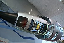 The Pratt & Whitney JT9D high-bypass turbofan engine was developed for the Boeing 747 P&W JT9D cutaway.jpg