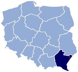 Розташування міста Ярослав