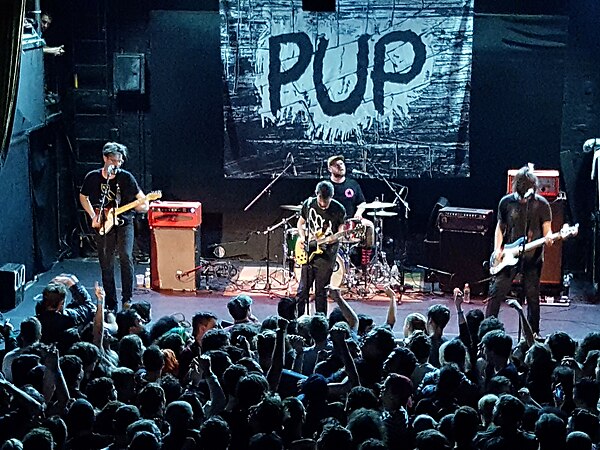 PUP performing at the Bowery Ballroom in New York City, October 2016