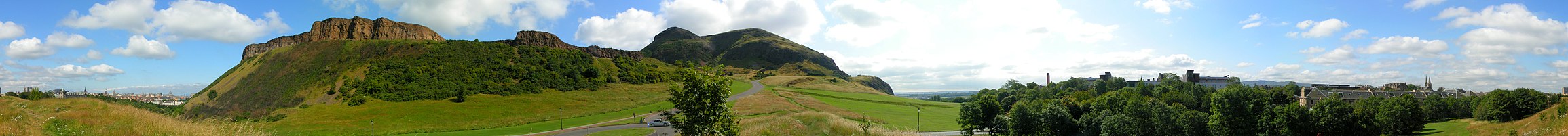 Panorama-view on "Arthur's seat"