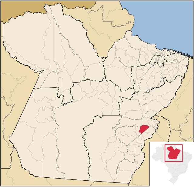 Localização de Eldorado do Carajás no Pará