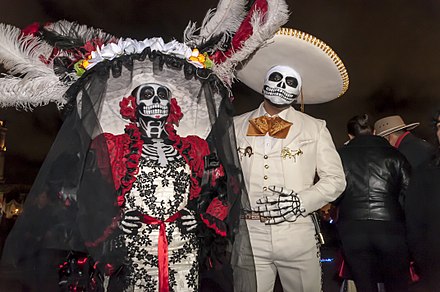 Elaborate costumes and make-up are a staple of any celebration.
