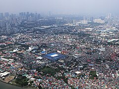 Pasig City east from air