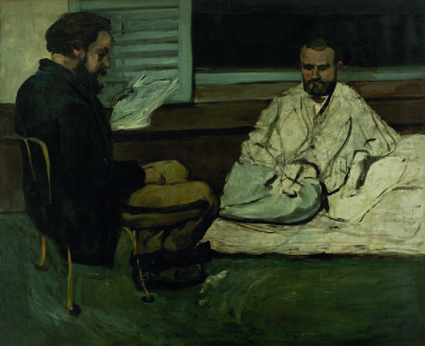 Paul Cézanne, Paul Alexis Reading to Émile Zola, 1869–1870, São Paulo Museum of Art