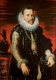 Peter Paul Rubens. Albert . circa 1615 date QS:P,+1615-00-00T00:00:00Z/9,P1480,Q5727902 . oil on panel medium QS:P186,Q296955;P186,Q106857709,P518,Q861259 . 105 × 74 cm (41.3 × 29.1 in). Vienna, Kunsthistorisches Museum.