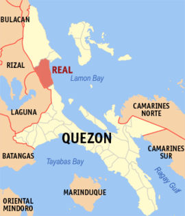 Real na Quezon  Coordenadas : 14°40'N, 121°36'E