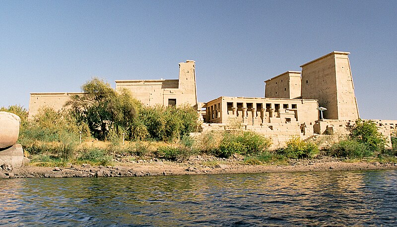 File:Philae, seen from the water, Aswan, Egypt, Oct 2004.jpg