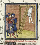 Hanging of Pierre de La Brosse- British Library